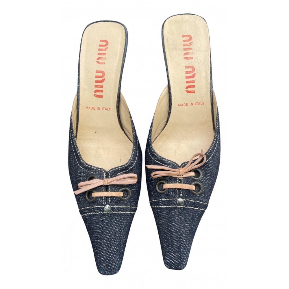Miu Miu Denim Mules